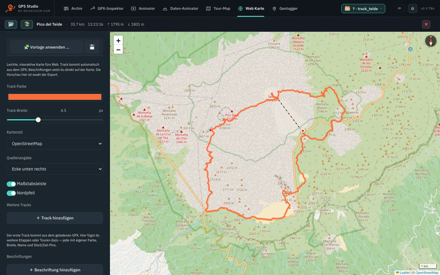 Web Map: an interactive map to embed — colour, width, map style, scale bar and labels.