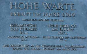 Die technischen Daten der Hohen Warte
