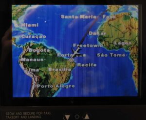Fortaleza im Blick - das 1. Mal über den Äquator