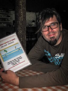 Man beachte das Bild auf der Speisekarte