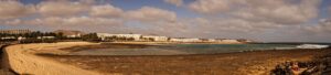 Blick über die nördliche Bucht der Playa de las Cucharas