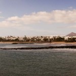 Blick über die südliche Bucht der Playa de las Cucharas