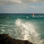 Windsurfer in Action in Las Chucharas
