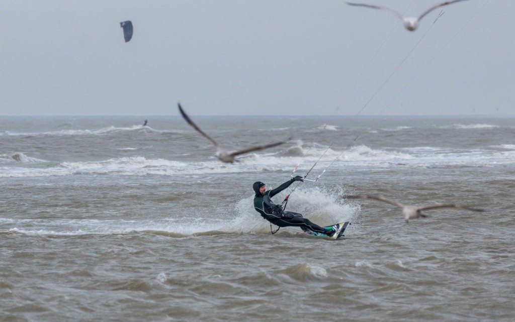 Kitesurfer in Zandvoort