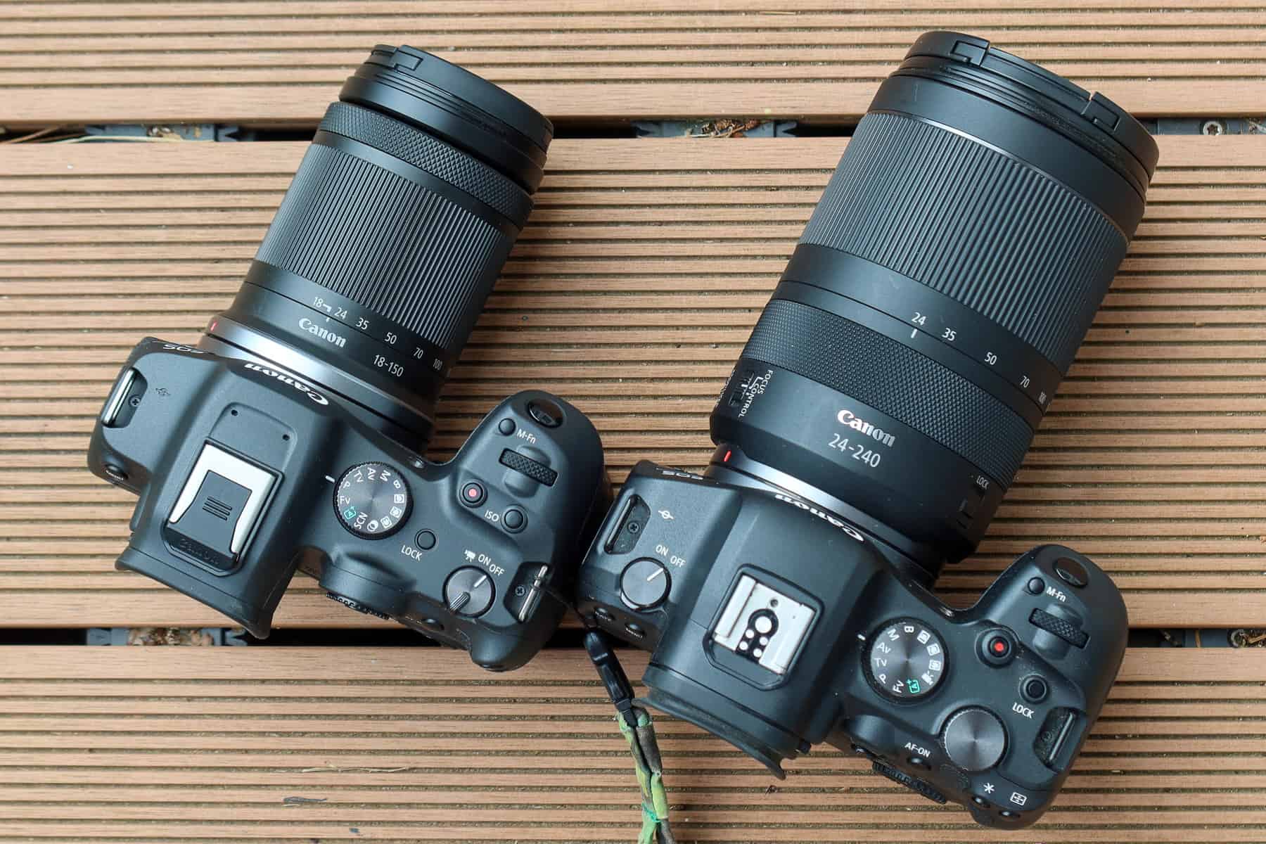 Größenvergleich Canon EOS R7 / Canon EOS R6