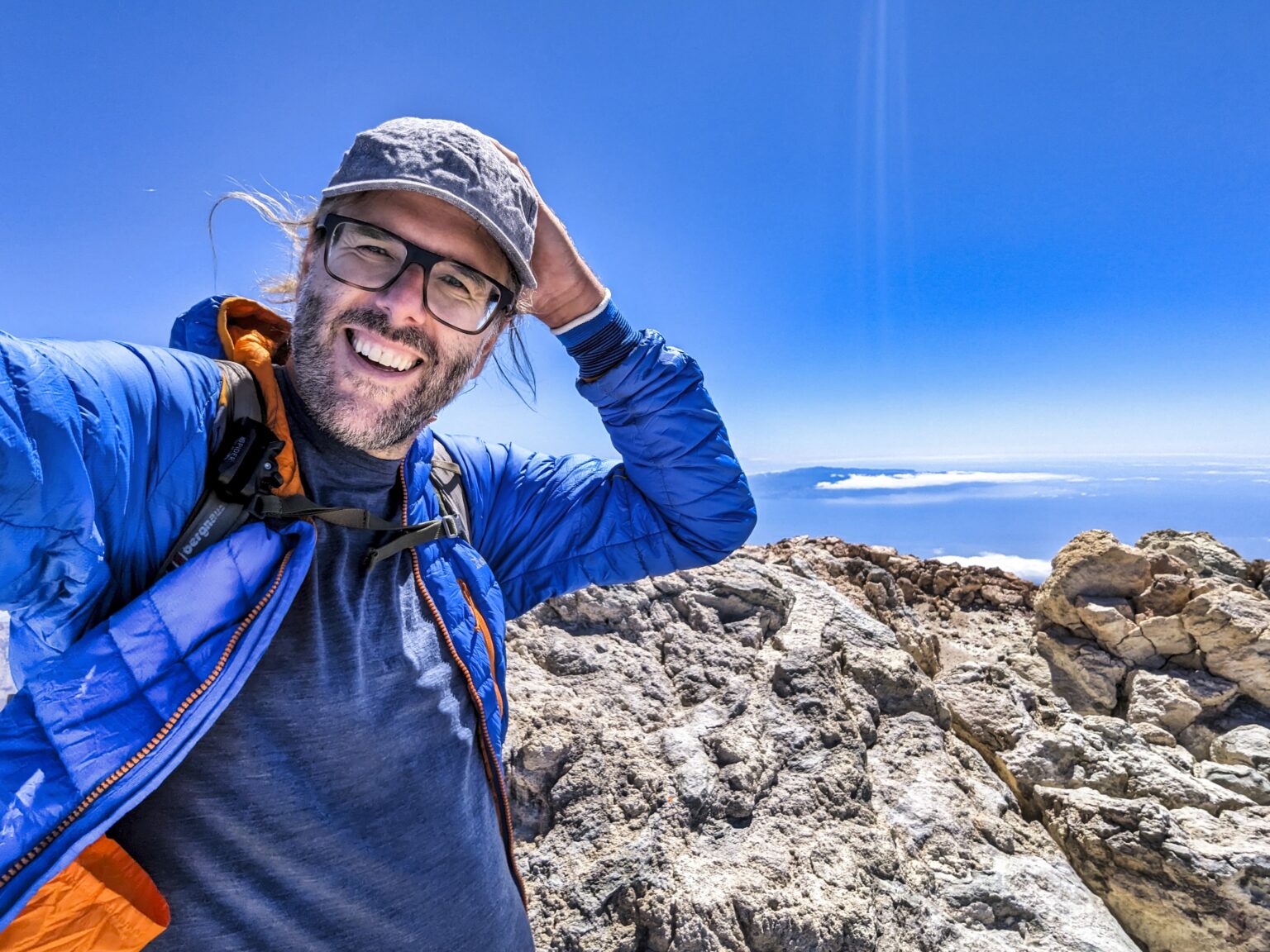 Marc unterwegs am Pico del Teide auf Teneriffa