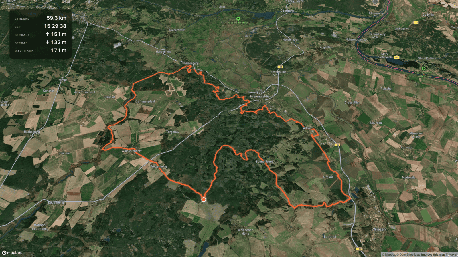 Mit zwei Klicks aus einem GPX-Track ein YouTube-Thumbnail mit Strecke, Höhenmetern und Zeit.