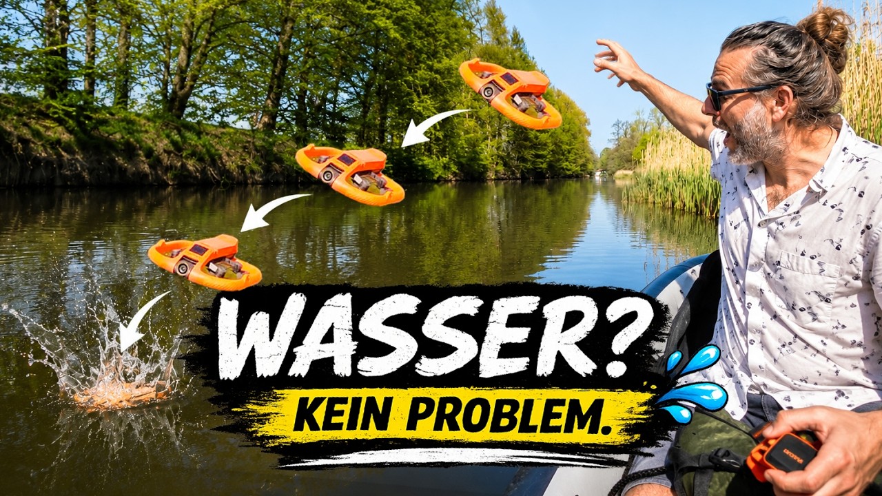 HOVERAir AQUA ins Wasser geworfen… und sie fliegt einfach los?