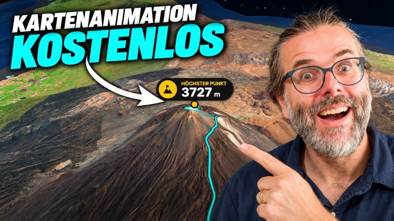 Kartenanimation für deine Reisevideos – in 2 Minuten, direkt im Browser