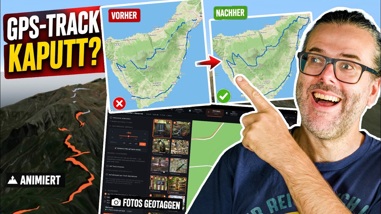 Mein eigens Tool: GPS-Tracks reparieren, animieren & Fotos geotaggen