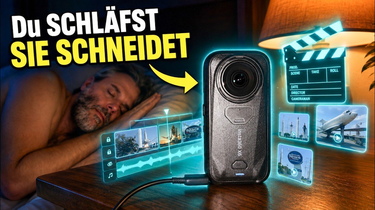 Ich schlafe, die Insta360 X6 schneidet – DAS kann sonst keine Kamera!